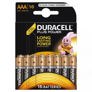 Image de Duracell Piles alcalines AAA Plus Power 16 pcs