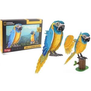 EXPLORA - Perroquet - Puzzles 3D - 540212-94 Pièces - Animaux - Niveau 4 - sans Colle Ni Ciseaux - Oiseau - Construction - Licence National Géographic - Jeu de Construction - À Partir de 8 Ans