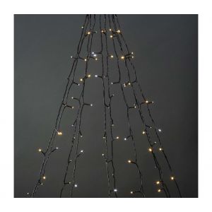Nedis Led D&eacute;corative SmartLife Arbre Wi-Fi Blanc chaud &agrave; Frais 10x2m 200 LED's - Noir