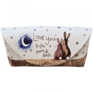 &Eacute;tui &agrave; lunettes Lapins et lune par Alex Clark