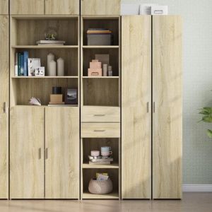 VidaXL Buffet haut ch&ecirc;ne sonoma 40x42,5x185 cm bois d'ing&eacute;nierie