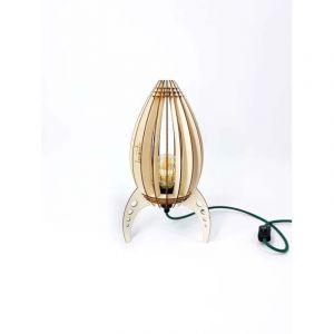 Lucide Lampe de table Led bois Ariane - Atelier Loupiote