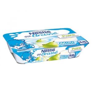 Image de Nestlé P'tit Brassé mini poire 6 x 60 g - dès 9 mois