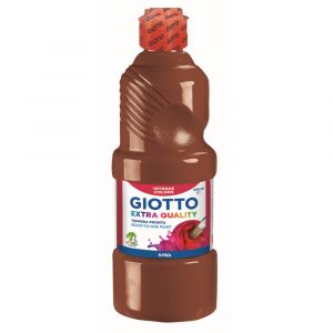 FILA Peinture Gouache pour loisirs créatifs GIOTTO Flacon 500ml Marron