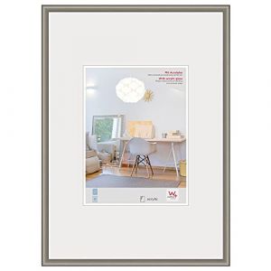 Walther design Cadre photo walther design acier 59,4 x 84 cm (DIN A1) avec verre d&rsquo;art, cadre en plastique New Lifestyle KVX684D