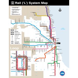 Chicago Transit Map Mini