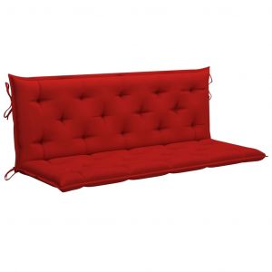 VidaXL Coussin de balancelle Rouge 150 cm Tissu