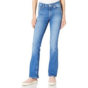 Only Jeans Blush Life Mid Waist Flared XL Medium Blue Denim