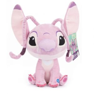 Peluche - Lilo Et Stitch - Peluche Angel Rose Pale Avec Son 20cm