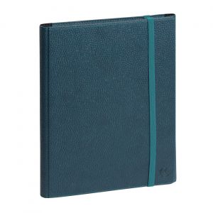 Exacompta 2007602E Agenda de bureau All in one Horizons 20S Visuel spiralé Sésame 15 x 21 cm Semainier Janvier à décembre 2026 - Bleu canard