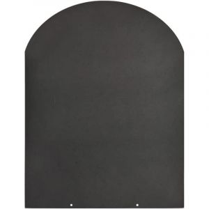 Plateforme de protection de sol pour po&ecirc;les &agrave; bois et pellets en acier 90x80