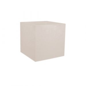 Eda Plastiques Pot carr&eacute; Volcania - beige calcaire - 40 cm - 31 litres - 13730