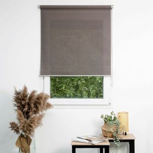 Madécostore Store enrouleur tamisant chiné Prestige - Taupe - L90 x H190cm