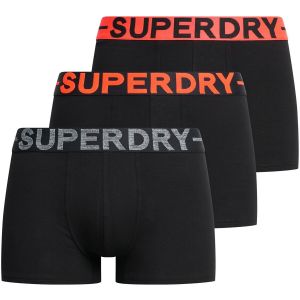Superdry Boxer Pack x3 Marca Homme Noir