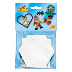 Hama Plaques pour perles à repasser Mini - Hexagone - 2 pcs