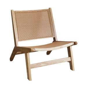 The home deco factory Fauteuil Bali En Cannage - Marron
