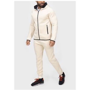 Kebello Ensembles de survêtement Ensemble Jogging Beige H