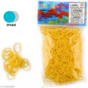 Image de Rainbow Loom Recharge 600 &eacute;lastiques + 24 fermoirs
