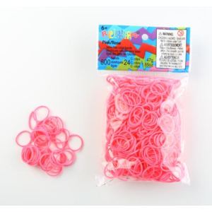 Image de Rainbow Loom Recharge 600 élastiques + 24 fermoirs