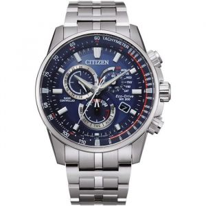 Image de Citizen Montre Hommes - Eco-Drive Chronographe - Bracelet Acier inoxydable Argent - CB5880-54L