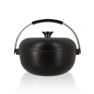 Ogo Living Cocotte 24cm en fonte noire OLAF