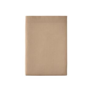 Essix ITC Drap Plat, Percale de Coton, Dune, 240x300 cm