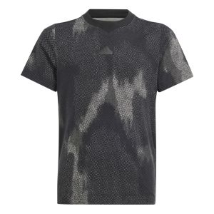 Adidas AOP T-shirt Garçons - Noir, Gris