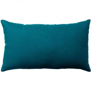 Home maison Coussin non déhoussable 30x50cm coloris bleu canard