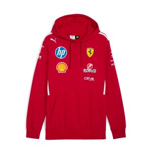 Puma Sweat À Capuche Pilote Scuderia Ferrari Hp Homme - Rouge