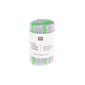 Fil à Nouer 6,5 cm Marbré – Rico Hooki Hooki(...) - Bleu Clair