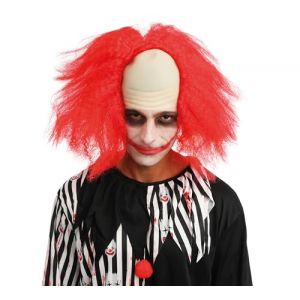 Ruedelafete Perruque de clown d&eacute;garni rouge