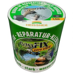 Heissner Ruban Adhésif Étanche Réparation - Coloris Noir - Multi Supports Verre Plastique Métal - Rouleau 150