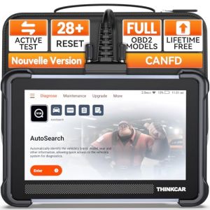 Image de THINKCAR Valise Diagnostic Auto, ThinkScan 672 Scanner OBD2 pour Syst&egrave;me Complet Outil de Diagnostic avec 28 R&eacute;initialisations, Can FD, Mise &agrave; Jour Gratuite &agrave; Vie