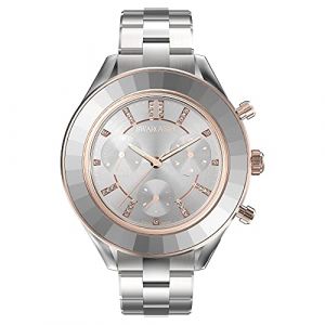 Swarovski Montre Octea Lux Sport, Bracelet en métal, Blanc, Acier inoxydable