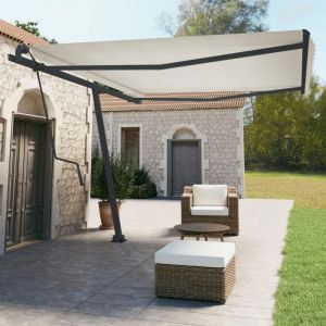 VidaXL Jeu de Poteaux dAuvent Poteaux de Rechange pour Auvent Poteau de Support de Tente Terrasse Patio Jardin 315097