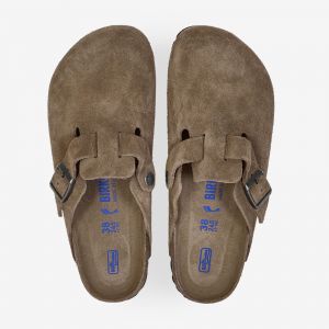 Birkenstock Sandales en cuir suédé Boston