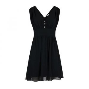 Morgan Robe - Ria - Noir - Col en V - 100% Polyester