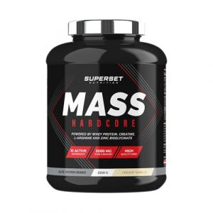Superset Nutrition Mass hardcore 2 25kg vanille cremeuse gainers