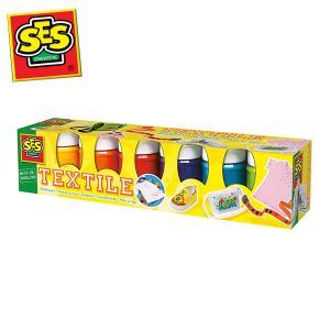 Image de Ses Creative 6 pots pour peinture textile moderne tendance