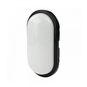 Ecolight - Applique étanche led Torton 15W 4000K 1350lm IP65 ovale noir Eco Light