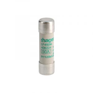 Hager Lot de 10x Cartouche fusible industrielle 14x51 aM 50A (LF450M)