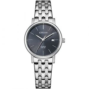 Citizen Montre Femmes - Quartz - Analogique - Bracelet Acier inoxydable Argent - EU6090-54H