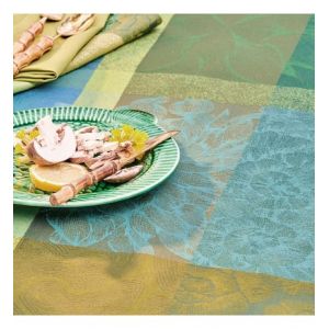 Nappe enduite pur coton Mille petales