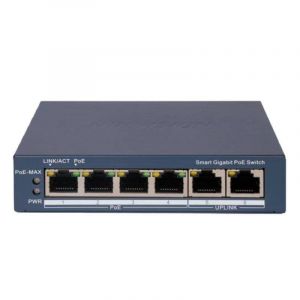 Hik vision Switch DS-3E1506P-EI 6 ports Gigabit PoE 60W gestion cloud