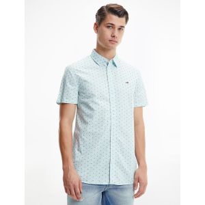 Tommy Jeans Chemise TJM SHORTSLEEVE DOBBY SHIRT Blanc - Taille XXL,S,M,L,XL
