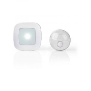 Nedis Kit de sonnette sans fil - Alimentation secteur - 36 m&eacute;lodies - Blanc