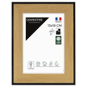 Ceanothe Cadre photo Loft noir 13x18 cm - Marron