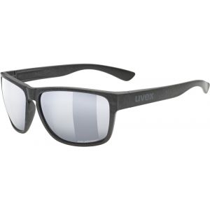 Uvex LGL Ocean Polavision Glasses, black matt/mirror silver Lunettes