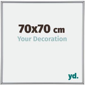 Your Decoration - 70x70 cm - Cadres Photos en Plastique Avec Verre Plexiglas - Excellente Qualit&eacute; -Argent - Cadre Decoration Murale - Annecy. - Argent