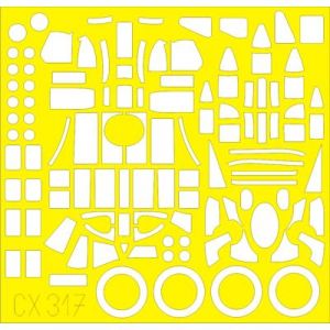 Eduard Accessoire Handley-Page Halifax B Mk.II (conçu pour les maquettes Revell) 1/72EDUACX317 - Masques de verrières maquettes avions